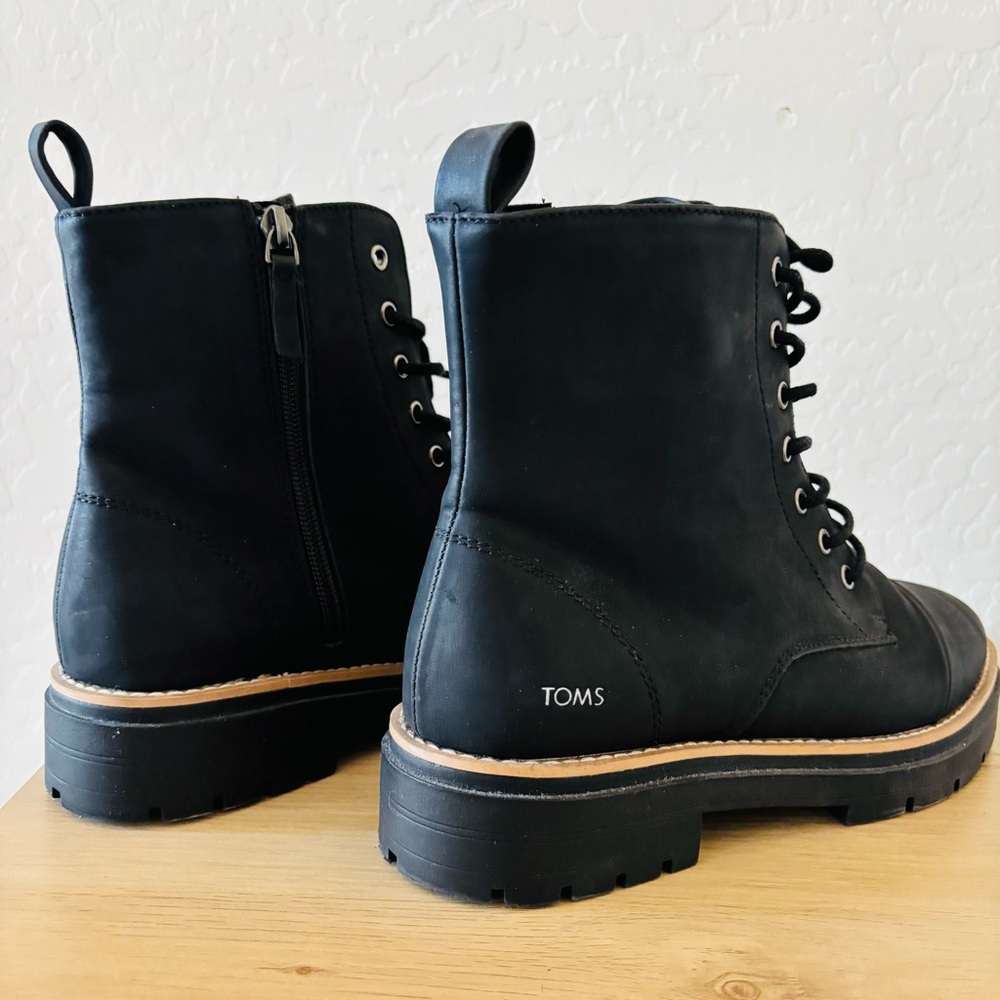 TOMS Women's Black Alaya Ankle Boots - Picture 5 of 9